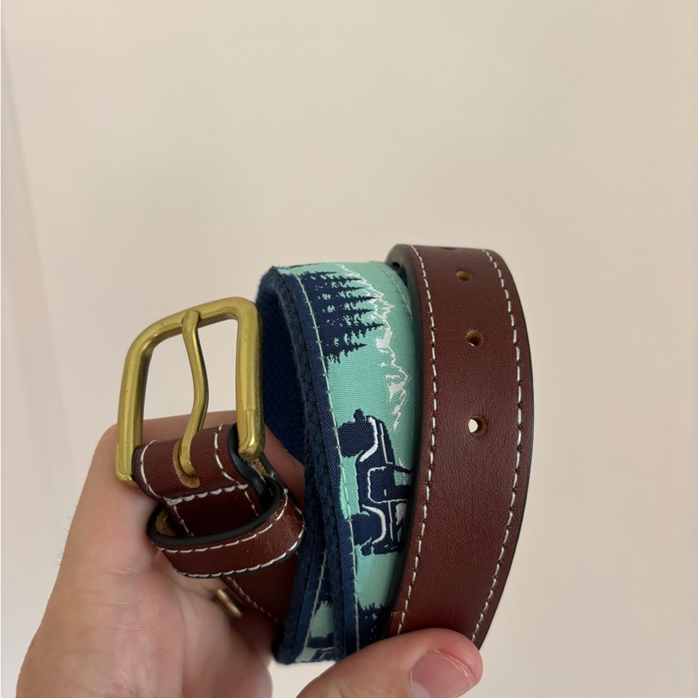 Simply Southern Brown and Blue Patterned Belt size 32 men’s